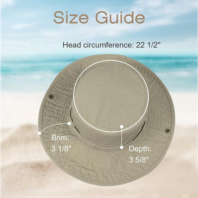 Bucket Hat Wide Brim UV Protection Sun Hat Boonie Hats Fishing Hiking Safari Outdoor Hats for Men and Women