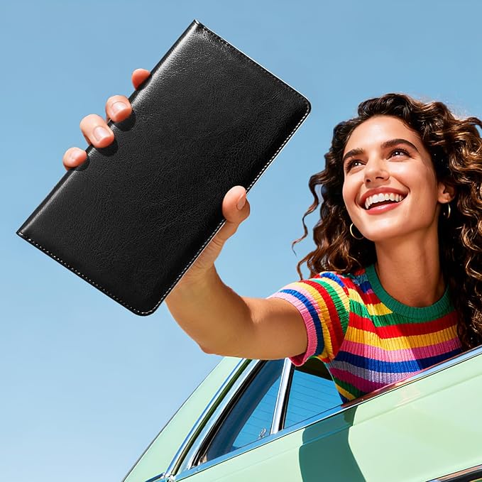 CoBak Car Registration and Insurance Holder - Vehicle Glove Box Car Organizer,Auto Truck Comparment Accessories Case with Magnetic Closure for Driver License,Cards