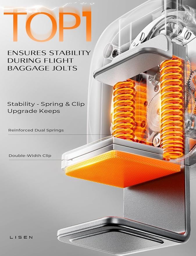 LISEN Airplane Travel Europe Vacation Essentials Phone Holder Gadgets Long Flight Must Have Toddler Mini Travels Essentials Kids Women for MagSafe Travel Accessories Cruise Essentials Camera Mounts