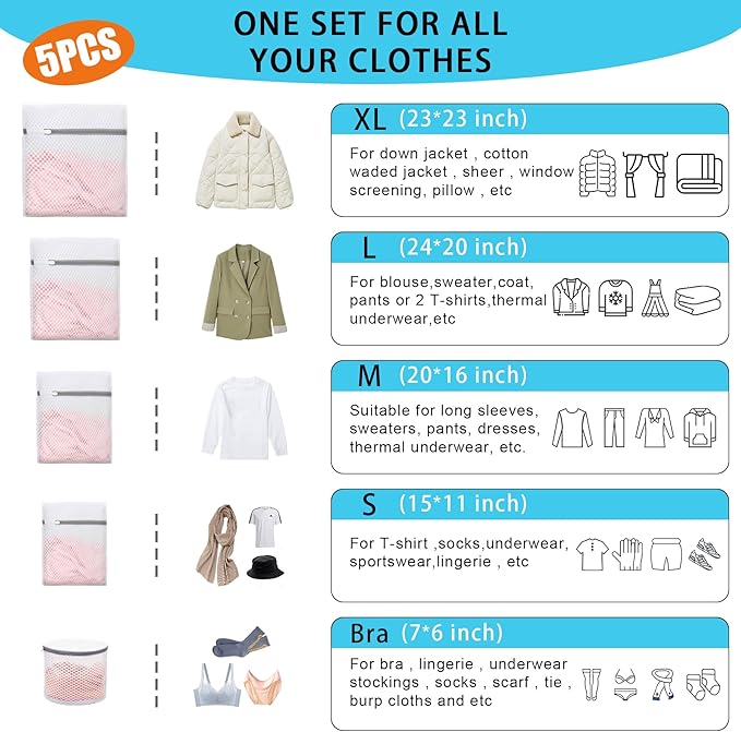 XXL Shoe Washing Machine Bag - 2 Reusable Shoes Cleaning Bags for Washer And Dryer, Durable Zipper Laundry Shoe Bag 360° Deep Clean Sneaker Tennis Include Mesh Wash Bags & Bra Laundry Bags (Yellow)