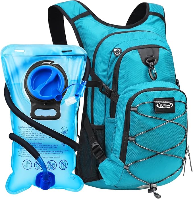 Hydration Backpack with 3L Water Bladder, Insulated Running Hydration Pack Hydropack, Lightweight Water Backpack for Hiking Cycling Camping Biking for Men Women