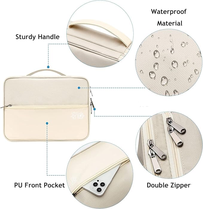 Electronics Travel Organizer, Double Layer Cable Organizer Bag Waterproof Electronics Accessories Storage Bag for Charger, Phone, Power Bank, Hard Drive, Cord, Tablet