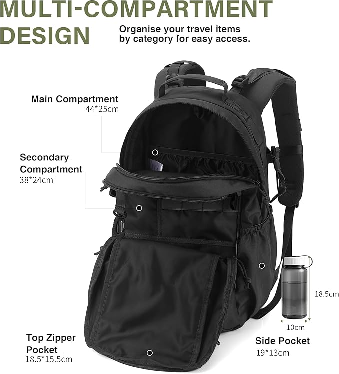 Mardingtop Military Tactical Backpack for Men 20L Molle Rucksack EDC Daypack for Hiking,Travel,Camping, Hunting