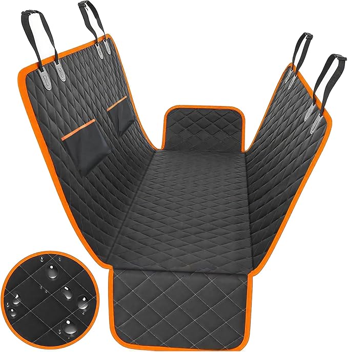 Dog Car Seat Cover for Back Seat, Sturdy Backseat Extender for Dogs,New Scratch Resistant, Anti Slip Portable Dog Hammock,Suitable for Cars and SUVs,Car Travel Pet Bed (S)