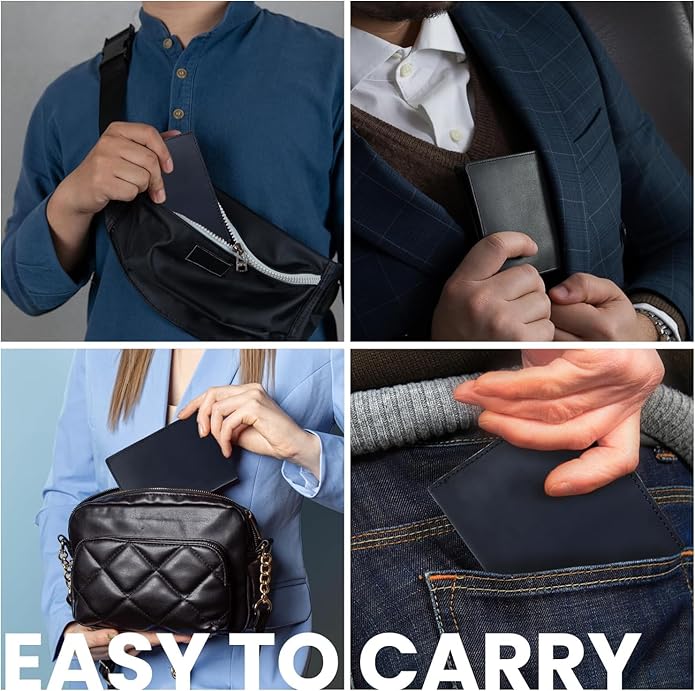 Retro Travel Genuine Leather Passport Holder with Folding Wallet Design