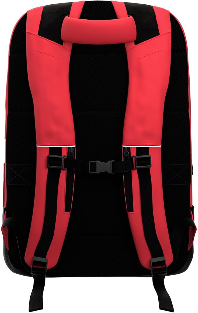 Zion Cases Slab Case Backpack with Slab Case 2GO Graded Card Case; Fits PSA, BGS, HGA, SGC, and CSG Graded Card Slabs; Ideal Travel Storage Solution; (Red)