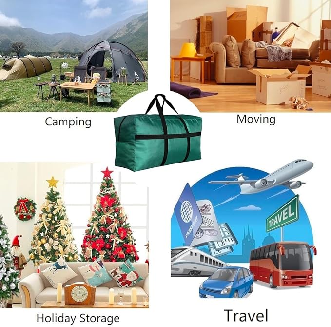 Christmas Tree Storage Bag 7.5ft 4ft 5ft 6ft 7ft 9ft, Small Christmas Tree Heavy Duty Storage Bags 1680D Oxford Red