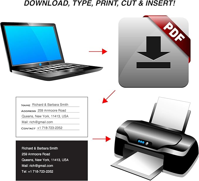 Luggage Tags Business Card Holder by TUFFTAAG - Durable Travel ID Bag Tag in Multiple Color Options, Perfect for Suitcases, Backpacks, and Carry-Ons, Easy Identification, Secure and Stylish