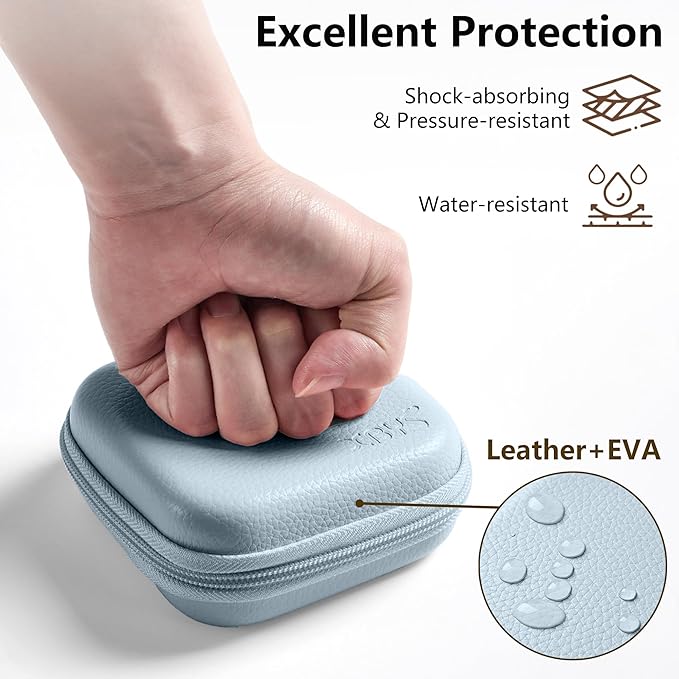 Charger Case for Macbook, Portable Tech Electronic Organizer Bag, Travel Storage Pouch for Laptop Accessories, MacBook Power Adapter, Charging Cords, USB Drives, Power Bank Blue, M