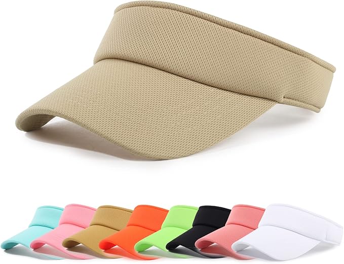 Sun Visor Hat Adjustable Velcro Outdoor Sports Cap for Men Women Adults