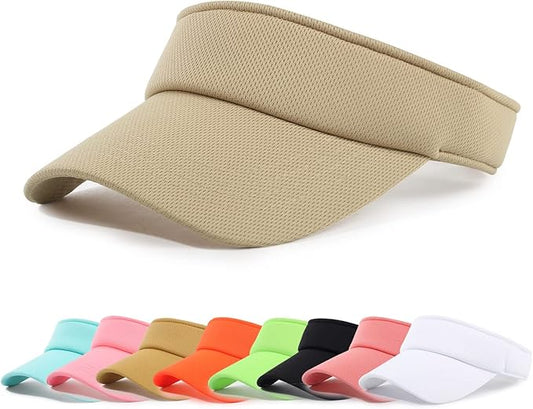 Sun Visor Hat Adjustable Velcro Outdoor Sports Cap for Men Women Adults