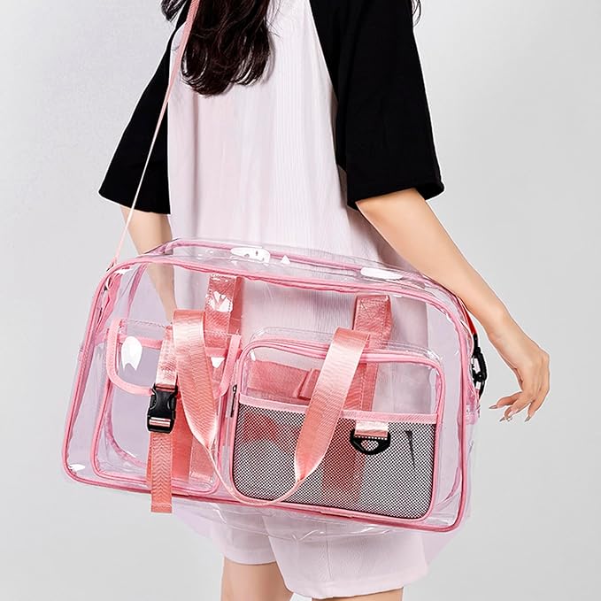 Small Gym Bag for Women, Travel Duffle Bag Carry On Weekender Bag with Shoe Compartment