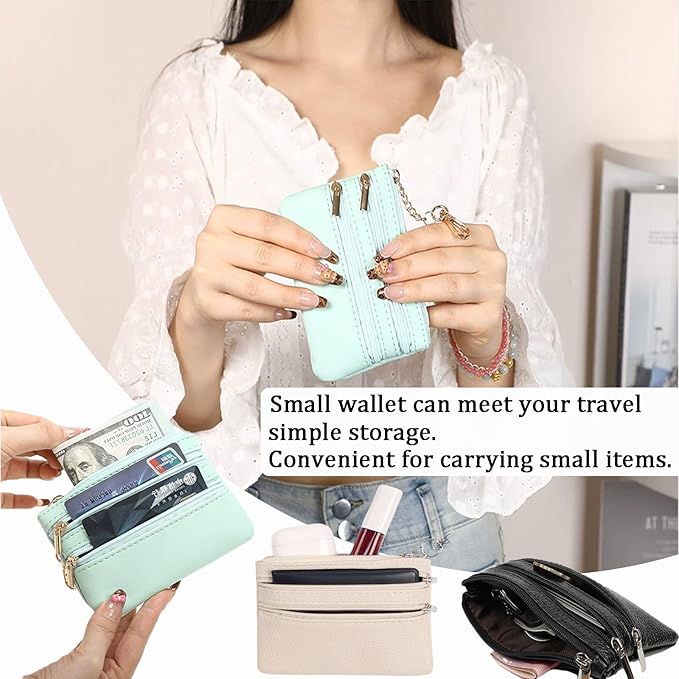 Crossbody Body Phone Holder for Women, New Phone Strap with Zippered Pouch, Adjustable Crossbody Strap (Green)