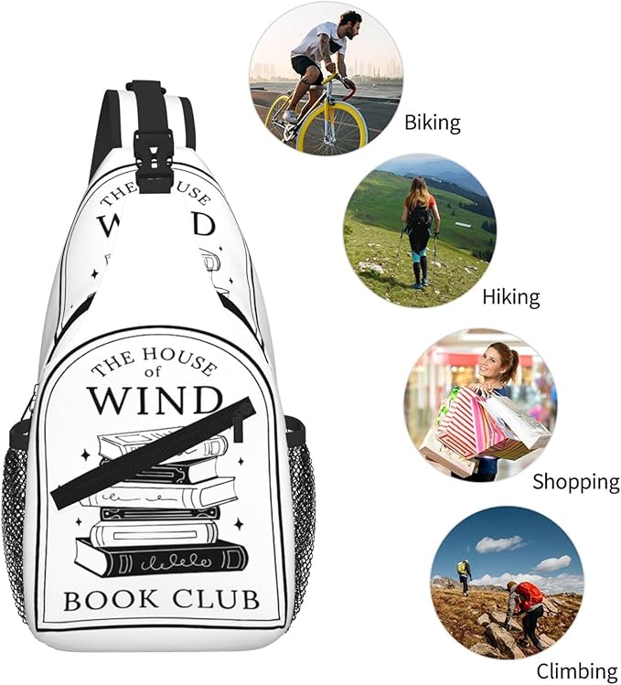 Velaris The City Of Starlight - The Night Court Fantasy Aesthetic Crossbody Bag Trendy Sling Bag Bakpack Casual Chest Bags Daypack For Hiking Walking Travel Running(3)