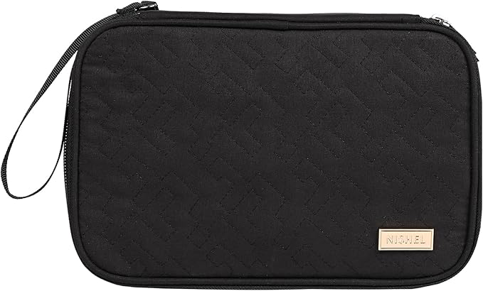 NISHEL Travel Cord Organizer Case, Large, black