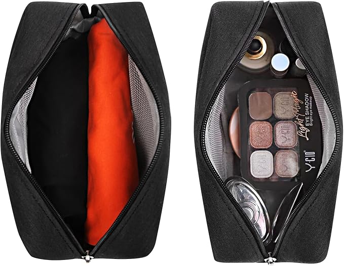 2 Pieces Small Zippered Pouch, Portable Electronics Organizer, Toiletry Carry Bag Mini Cosmetic Makeup Bag, Coin Purse Wallet, Make up Case for Purse,Storage Bag Travel Accessories, Small Packing Cube