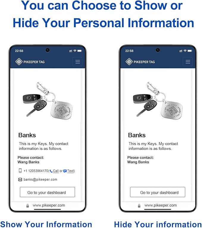 QR Code ID Tags - 4-Pack Smart Locator for Keys, Pets, Luggage – Location Notification on Scan | Ideal for Travel, Collars & Keychains