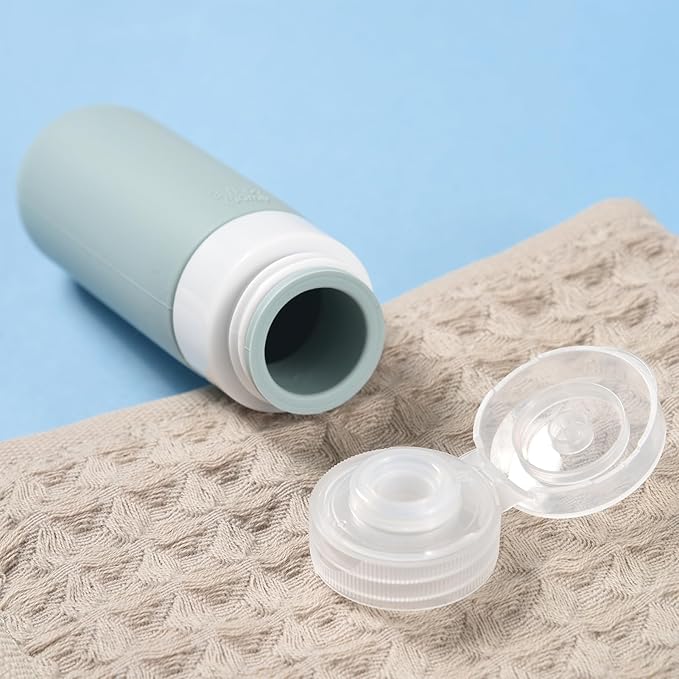 20 Pack Travel Bottles Set, TSA Approved Travel Size Toiletries Containers, Leak Proof Shampoo and Conditioner Bottles, Refillable Travel Essentials Toiletry Bottles (Dark Color)