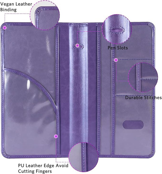 CoBak Car Registration and Insurance Holder - Vehicle Glove Box Car Organizer,Auto Truck Comparment Accessories Case with Magnetic Closure for Driver License,Cards