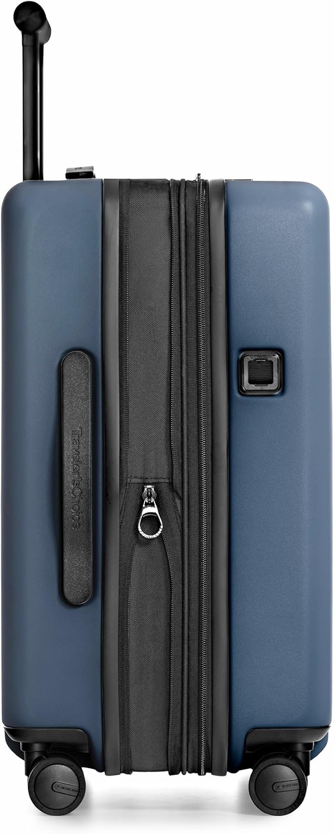 Traveler's Choice Markham Hardside Expandable Luggage with Double Spinner Wheels, Carry-On 21-Inch Suitcase, Navy