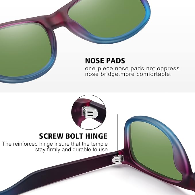 MEETSUN Polarized Sunglasses for Women Men Classic Retro Trendy Driving Sun Glasses UV400 Protection (3 Pack)
