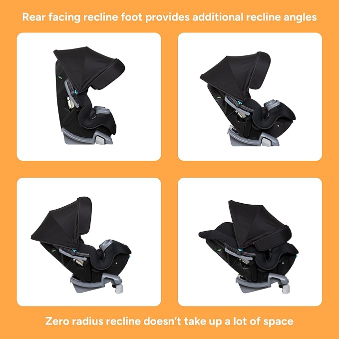 Baby Trend Cover Me™ 4-in-1 Convertible Car Seat, Midnight Black