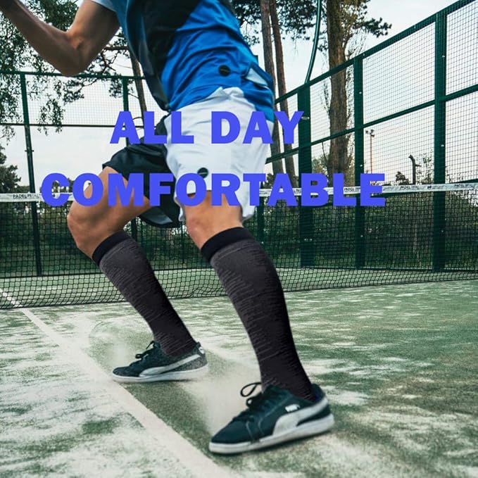 Graduated Copper Compression Socks for Men & Women Circulation 8 Pairs 15-20mmHg - Best for Running Athletic Cycling