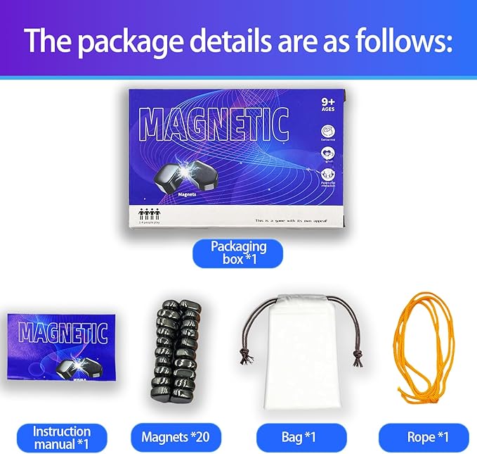 Magnetic Chess Game with Pieces, String, Party & Travel Tabletop Magnetic Strategy Game, Puzzle Strategy Game, Multiplayer, Suitable for Family, Parties, Travel & Camping