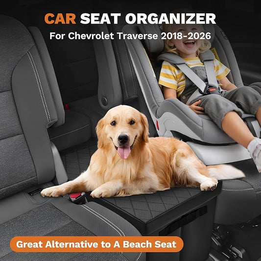 Shademax Car Seat Organizer for Chevrolet Traverse 2018-2025 2026 Accessories Traverse Backseat Storage Box Car Console Organizer for Kids Toys Baby Supplies Dog Toys Snack Organizer Travel Storage