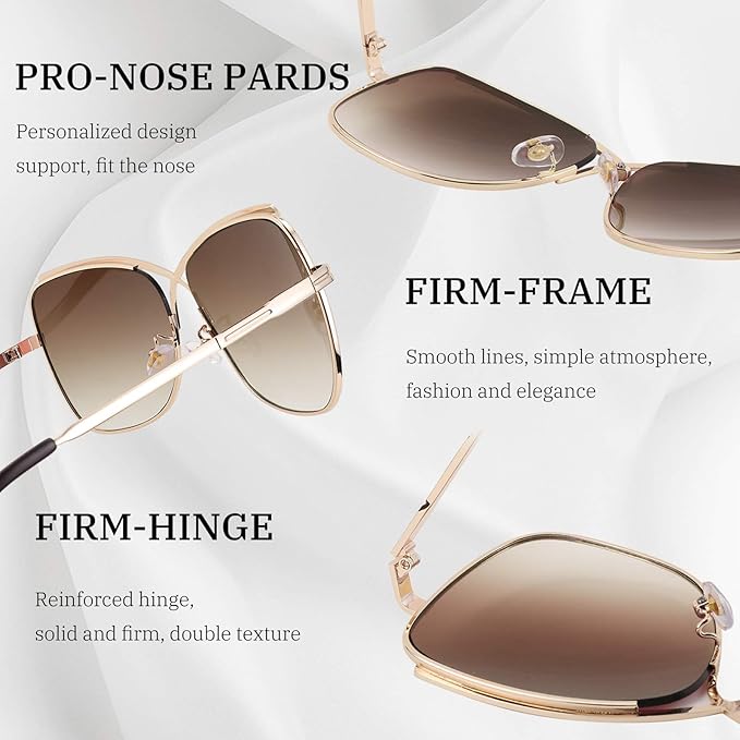 FEISEDY Womens Cute Sunglasses Oversized Butterfly X Shape Design Cateye Lady Sunglasses B2738
