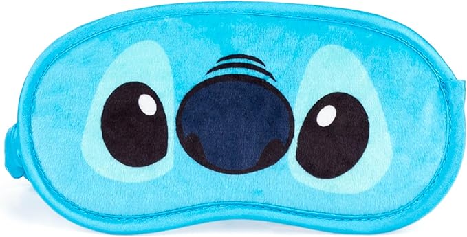 Jay Franco Disney Lilo & Stitch Kids Travel Set - 3 Piece Set Includes 40 x 50 Throw Blanket, Eye Mask, and Neck Pillow - Super Soft & Cozy Travel Accessories