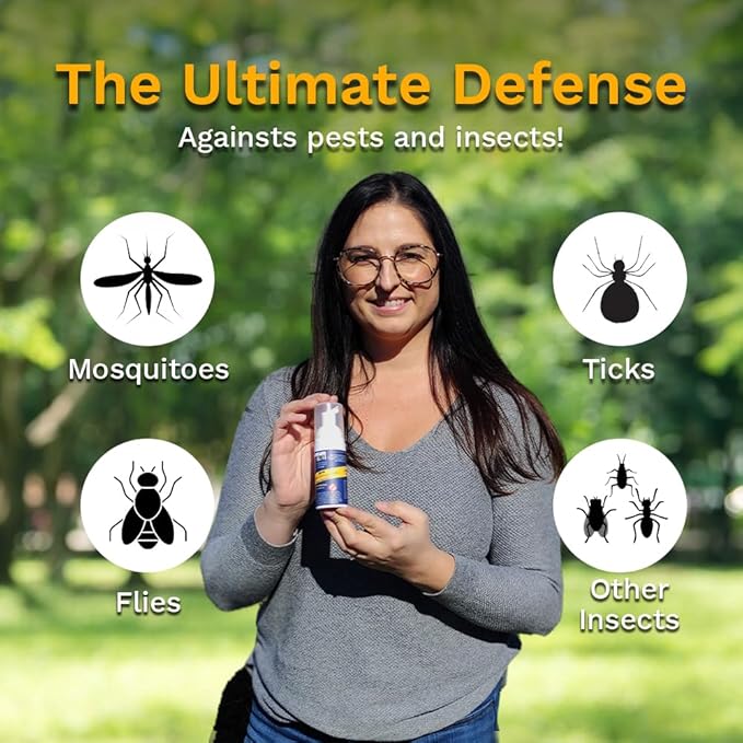 Natural Mosquito Repellent, Tick Gnats and Chiggers Repellent Spray Foam (1)