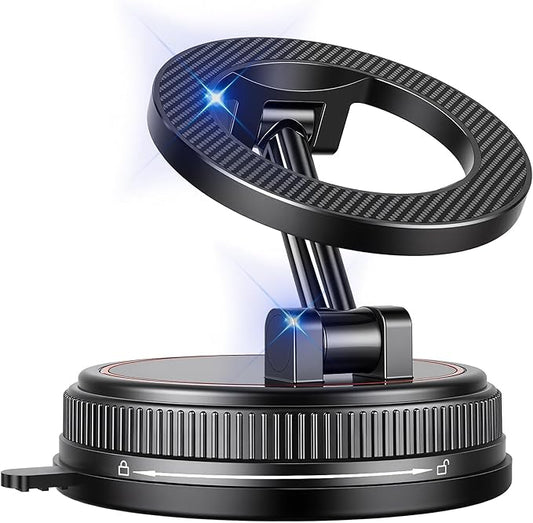 2026 Ultra Magnetic Phone Holder for Car, 360° Adjustable Car Phone Mount for Magsafe, Suction Cup Phone Holders for Your Car for iPhone 17 Pro Max 16 15 14 13 12