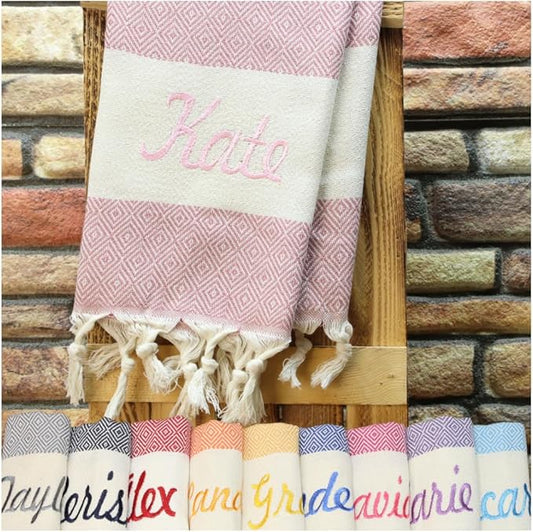 40x70, Personalized Beach Towel, Beach Bachelorette, Personalized Gifts, Bridesmaid Gifts, Girls Trip, Gift for Her, Wedding Gifts, Home Decor, Bridal Party, Beach Towel (Rose Gold)