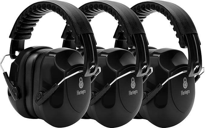 3 Pack Ear Protection For Shooting, SNR 34dB Hearing Protection Noise Cancelling Earmuffs, Shooting Ear Protection Ear Muffs for Noise Reduction, Hearing Protection Ear Muffs for Gun Range/Shooters