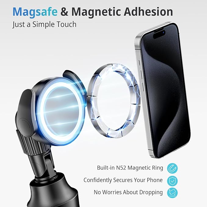 UBeesize 68'' Magnetic Selfie Stick Phone Tripod with Wireless Remote, Extendable Cell Phone Tripod Stand, Compatible with MagSafe, Cellphone Tripod for iPhone 17 16 15 14 13 12 and Android Phones