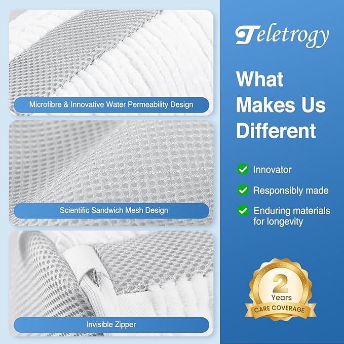 2PCS Reusable Shoe Wash Bags, White, Zipper Closure, Basic Style, 6.3" Diameter x 13" Length, Fits Most Shoe Sizes, Tearproof, Foldable, Expandable, Water Resistant