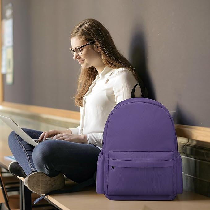 Ultra Violet Backpack Adult Travel Daybag for Women Men College Backpack for Vacation Hiking Camping Bag