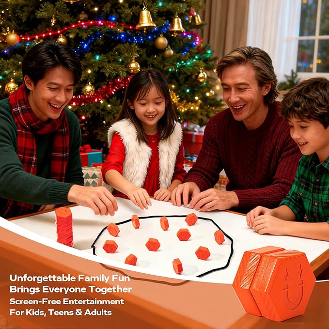 20-Piece Magnetic Chess Game with Textured Stones & Rope | Strategic Standing Play for Kids & Adults | Family, Party, Travel & Camping Puzzle Strategy Games