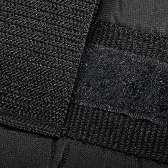 COW&COW Padded Gait Belt with 4 Handles and Quick Release Buckle 5.5 inchs(Black, Large/40inches-60inches)
