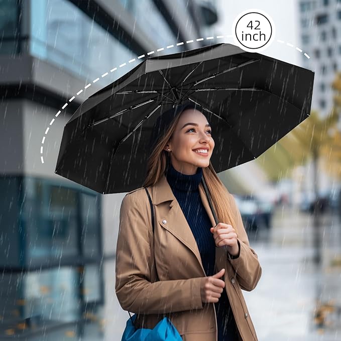 Compact Travel Umbrella, Small Pocket Mini Umbrella for Purse Wallet, UV Sun Rain Umbrellas for Backpack, Portable Folding Umbrellas for Women Kids