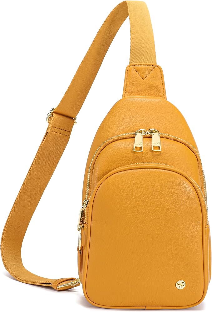 INICAT Crossbody Sling Bags Fanny Packs Valentine's Day Gifts Vegan Leather Travel Vacation Essentials Purses Women