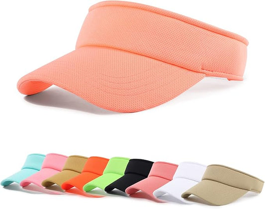 Sun Visor Hat Adjustable Velcro Outdoor Sports Cap for Men Women Adults