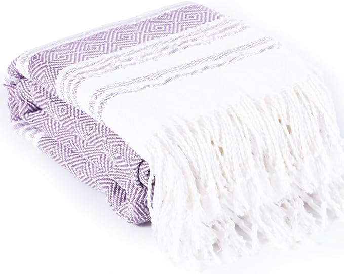 Thin Turkish Beach Towel Lightweight Soft Cotton Extra Large XL Oversized Sand Free Sandproof Absorbent Quick Dry Towels Cloud Bath Pool Travel Compact Essentials Accessories for Adult Gifts