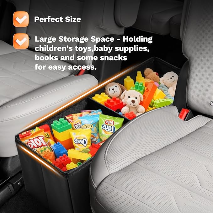 Shademax Car Seat Organizer for Kia Telluride 2020-2025 2026 Accessories, Telluride Backseat Organizer Car Console Organizer for Kids Toys, Baby Supplies, Dog Toys, Snack Organizer, Travel Storage Box