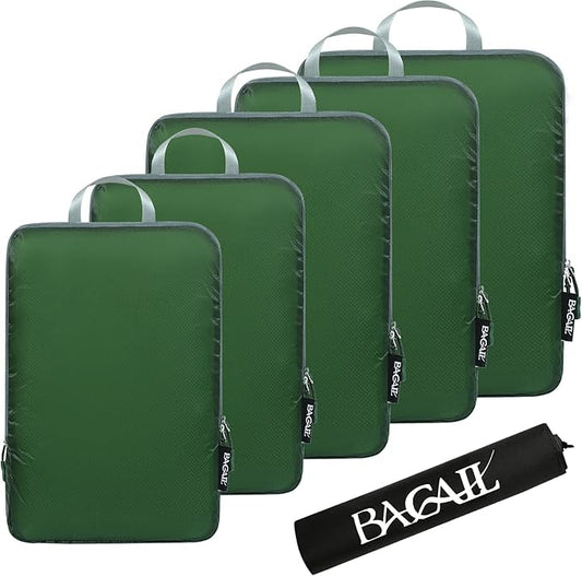 BAGAIL 6 Set Ultralight Compression Packing Cubes Packing Organizer for Travel Accessories Luggage Suitcase Backpack
