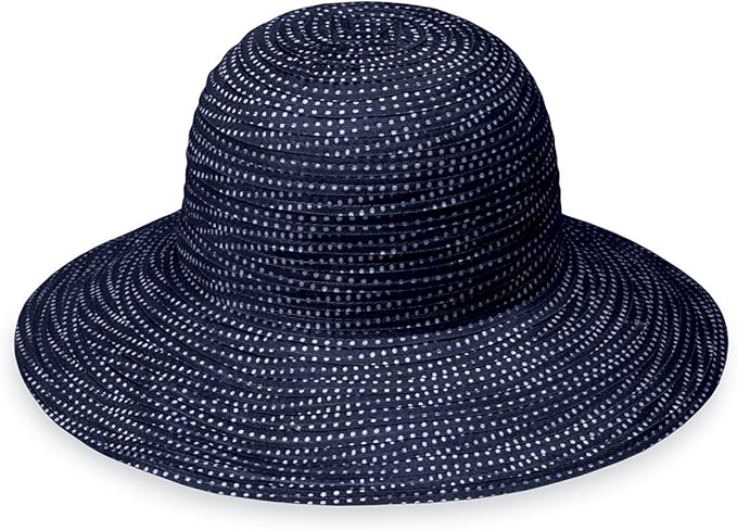 Wallaroo Hat Company Women’s Petite Scrunchie Sun Hat – UPF 50+, Wide Brim, Packable, Adjustable for Smaller Crown Sizes