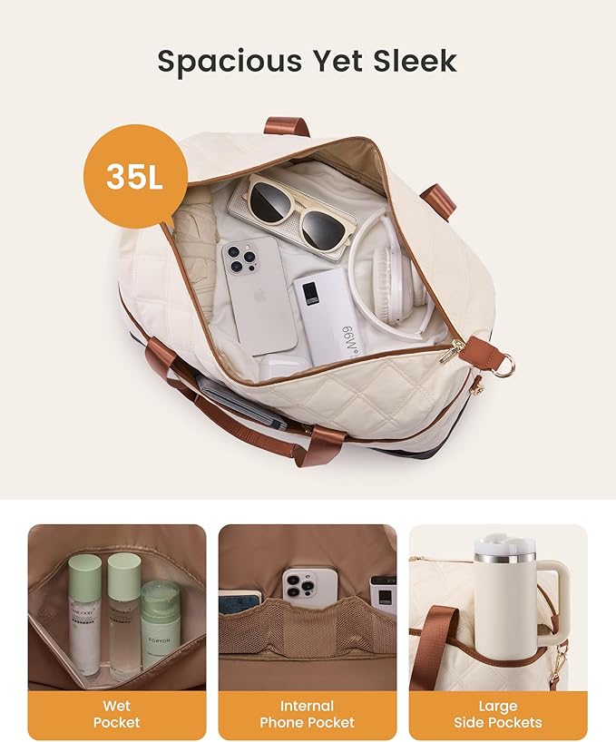 LOVEVOOK Weekender Bags for Women with Shoe Compartment, Lightweight Travel Duffle Bag with Wet Pocket, Hospital Overnight Bags for Women Labor Delivery, Personal Item Carry On Bag for Gym, Sport