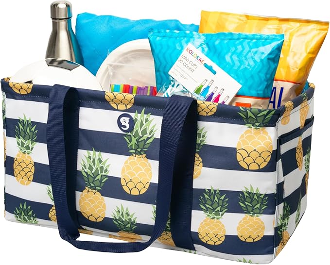 geckobrands Large Utility Tote - Durable Multipurpose Bag for Beach, Travel, Shopping & Outdoor Activities