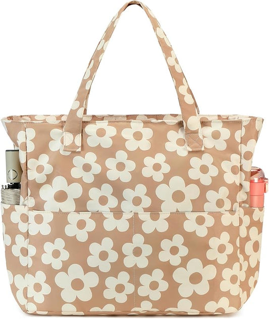 Beach Pool Bags Tote for Women Ladies Large Gym Tote Carry On Bag With Wet Compartment for Weekender Travel Waterproof